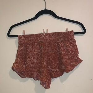 Short soft shorts with ruffles